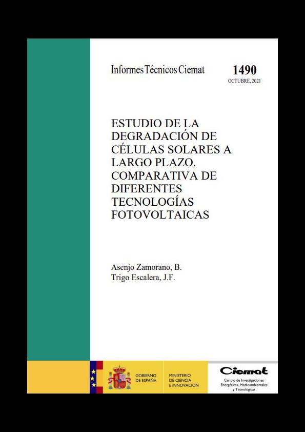 portada Estudio de la degradación de células solares a largo plazo
