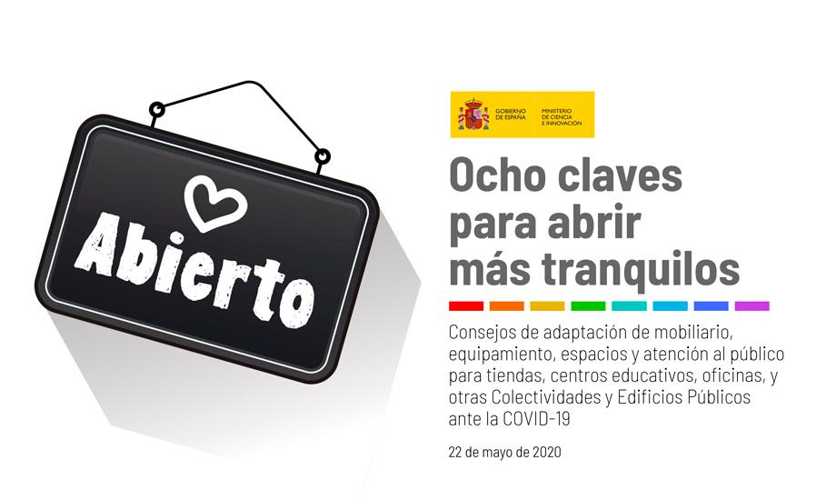 Cartel del Informe Ocho claves para abrir más tranquilos