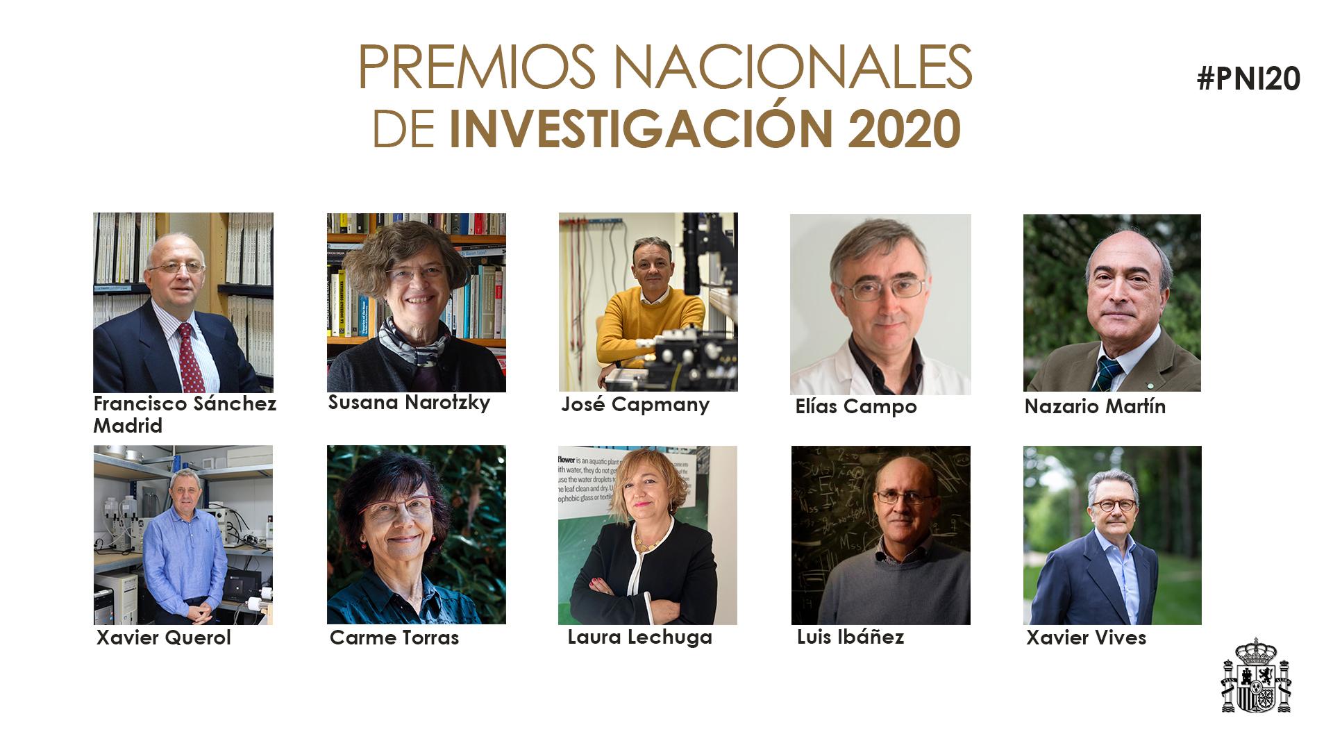 Premios Nacionales de Investigación 2020