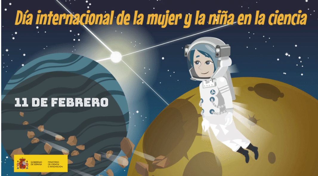 Cartel día de la mujer y la niña en la ciencia