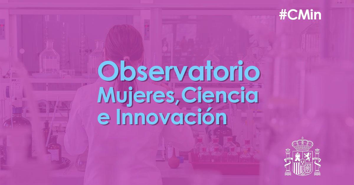 Cartel Observatorio ‘Mujeres, Ciencia e Innovación’