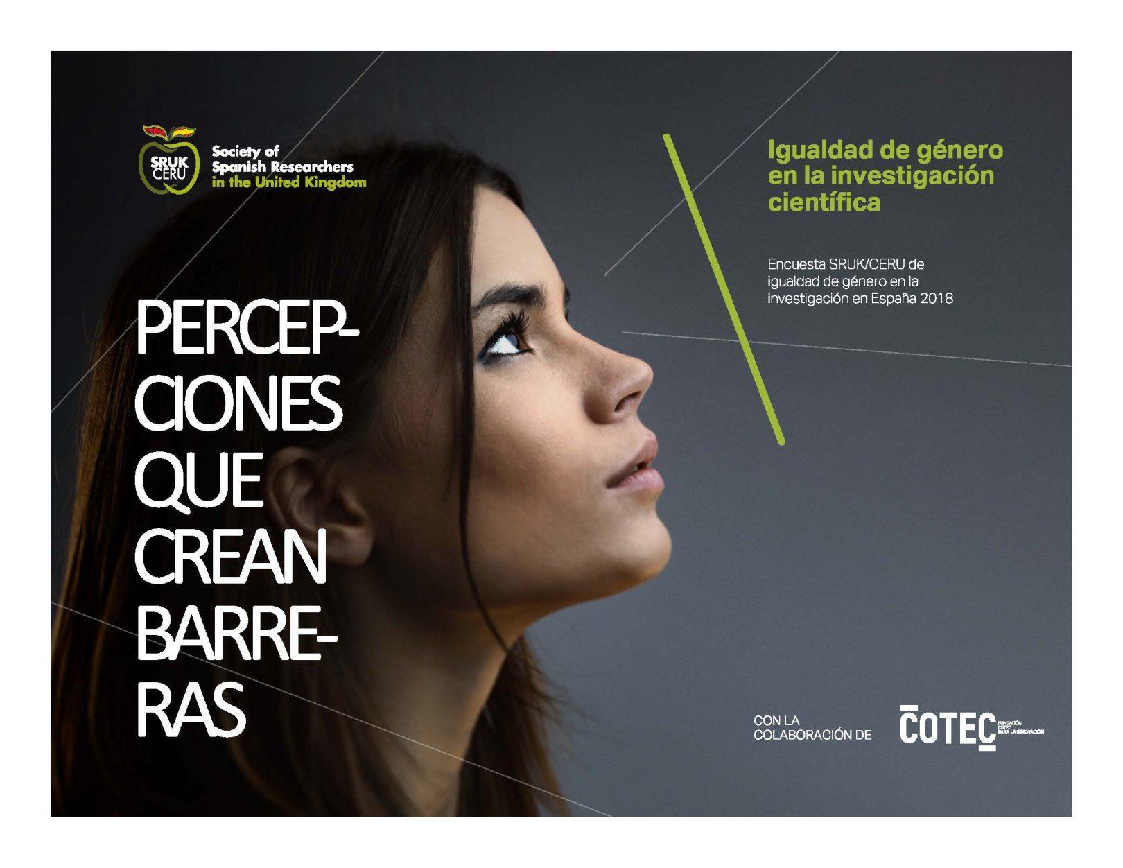 Encuesta SRUK/CERU de igualdad de género en la investigación en España