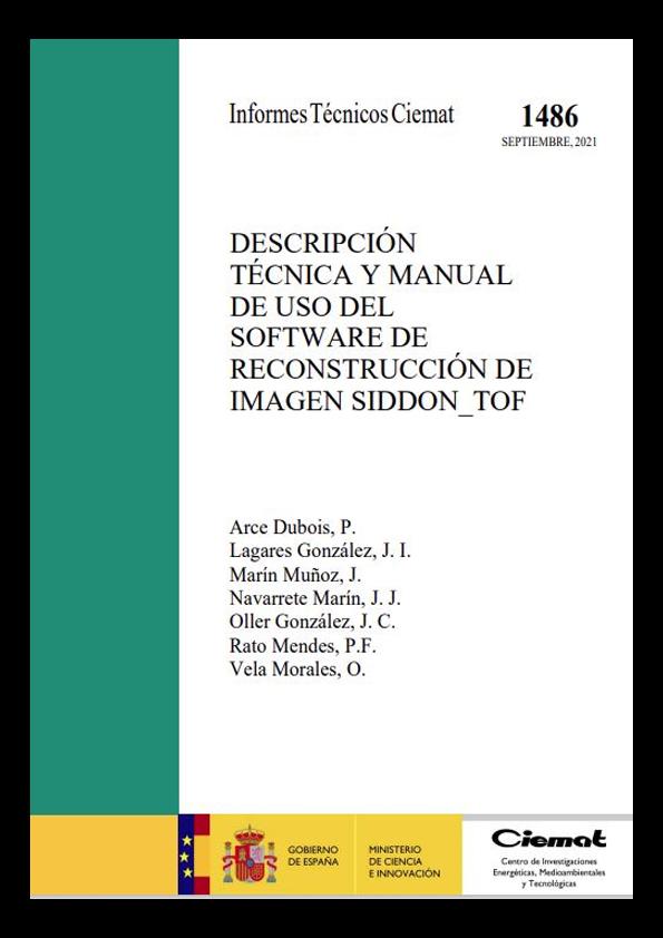 Descripción técnica y manual de uso del software de reconstrucción de imagen Siddo-TOF