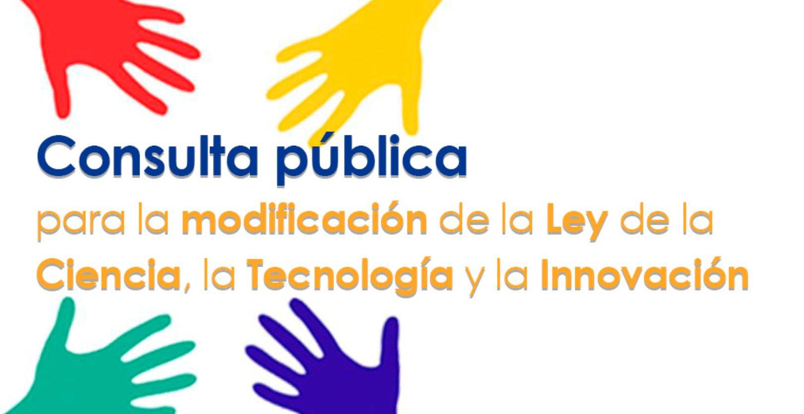 Cartel Consulta pública previa Ley de Ciencia