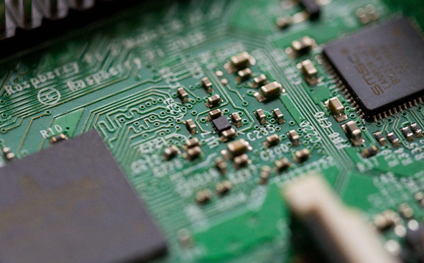 Imagen de un microchip