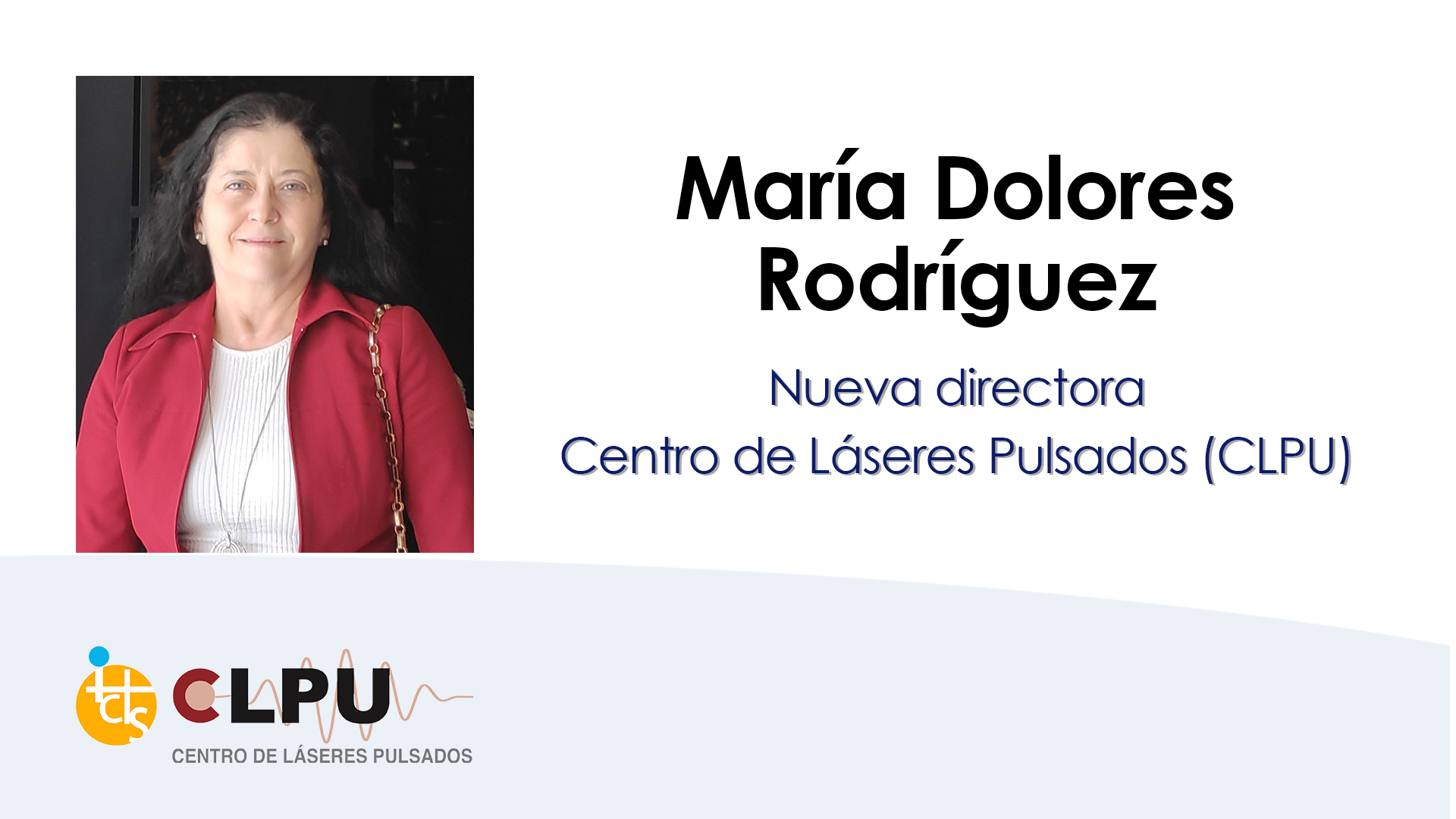 María Dolores Rodríguez, nueva directora del Centro de Láseres Pulsados de Salamanca María Dolores Rodríguez, nueva directora del Centro de Láseres Pulsados de Salamanca