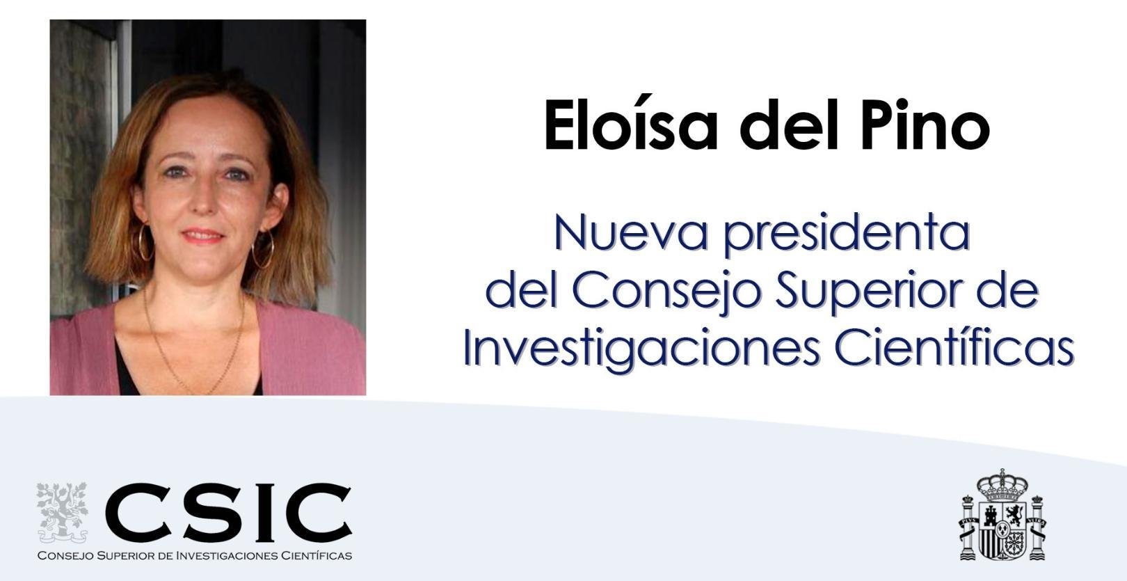 Eloísa del Pino, nueva presidenta del Consejo Superior de Investigaciones Científicas