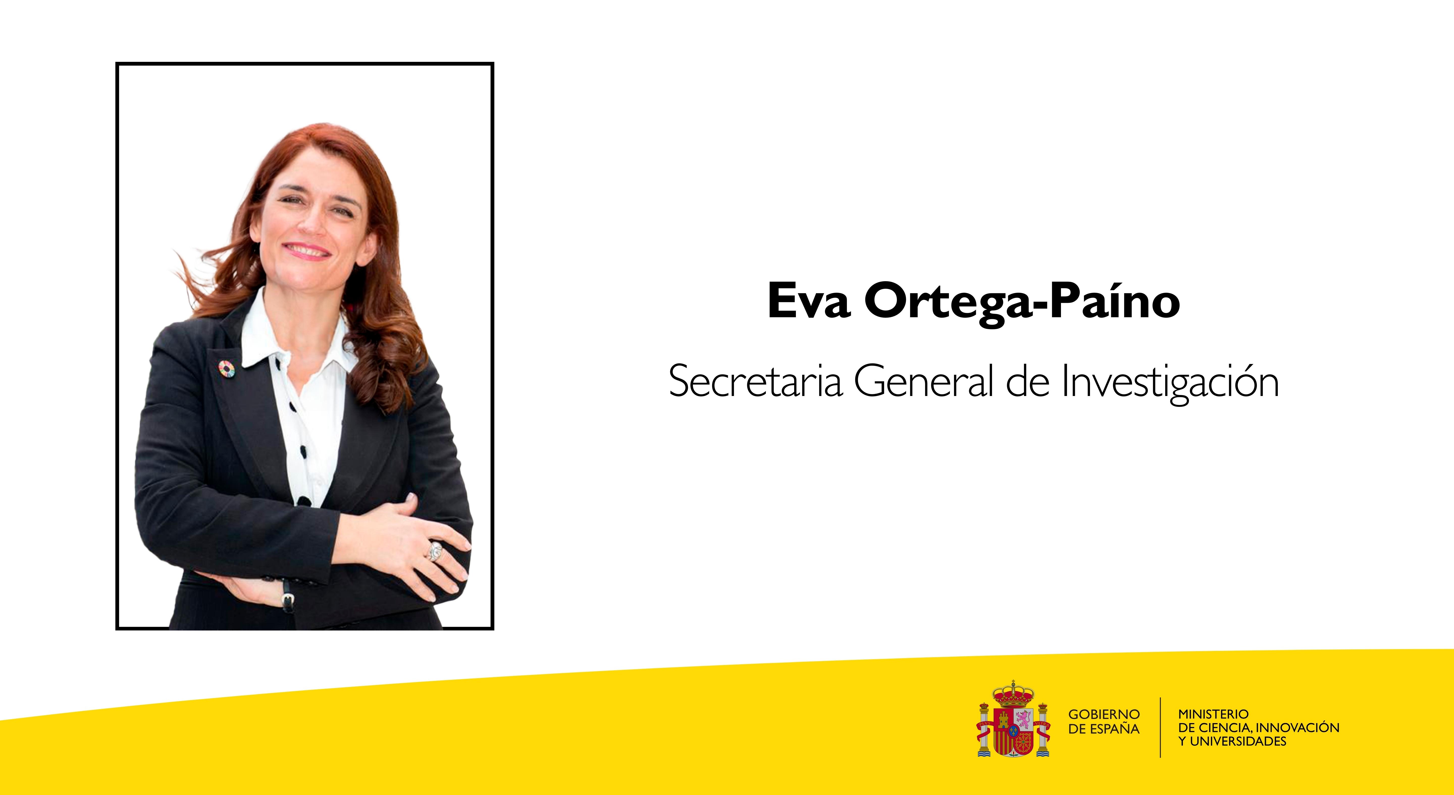 Eva Ortega-Paíno, nueva secretaria general de Investigación del Ministerio de Ciencia, Innovación y Universidades