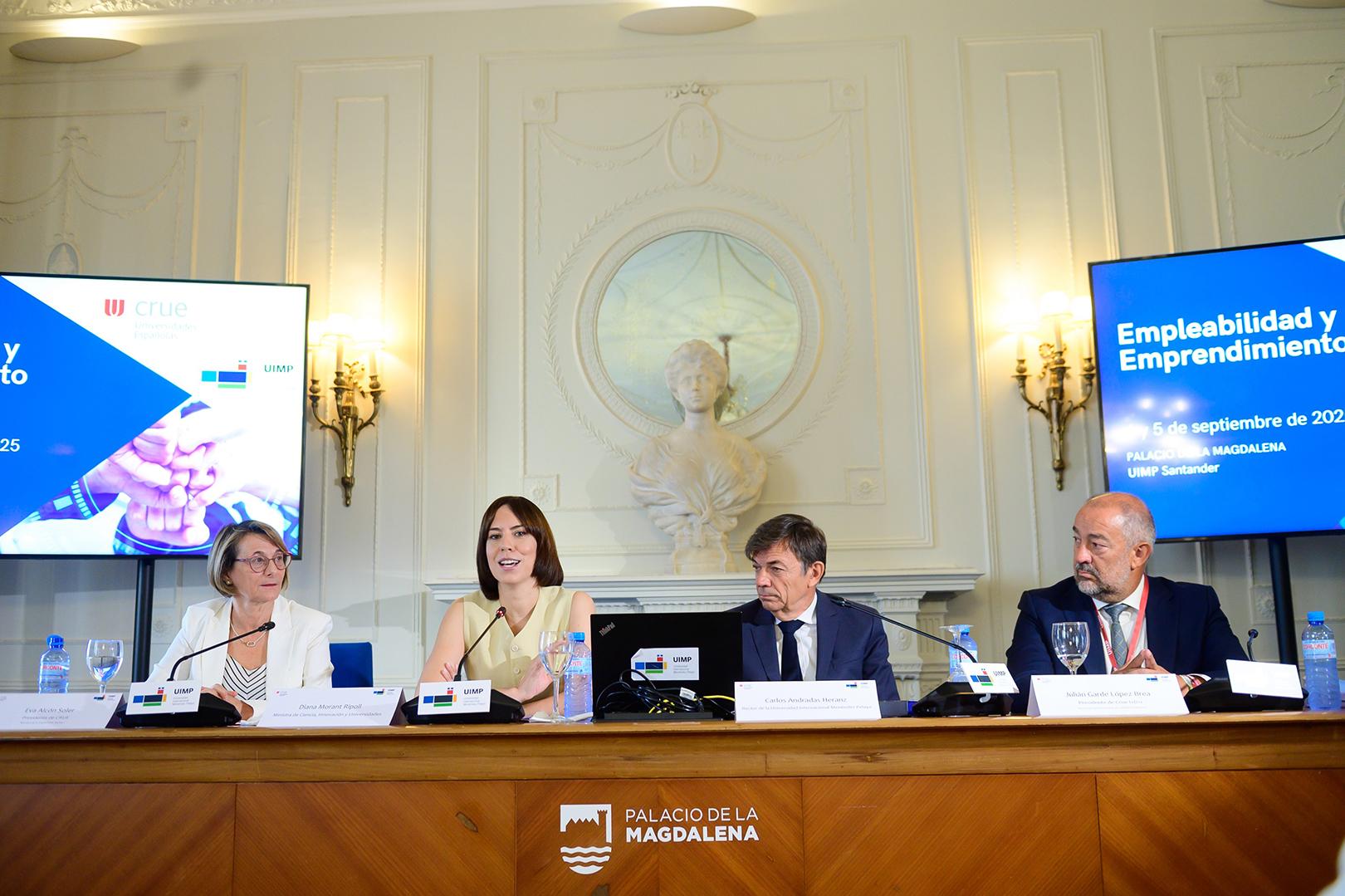 Diana Morant apela a las CCAA a invertir la financiación histórica que están recibiendo del Gobierno de España en las universidades públicas 