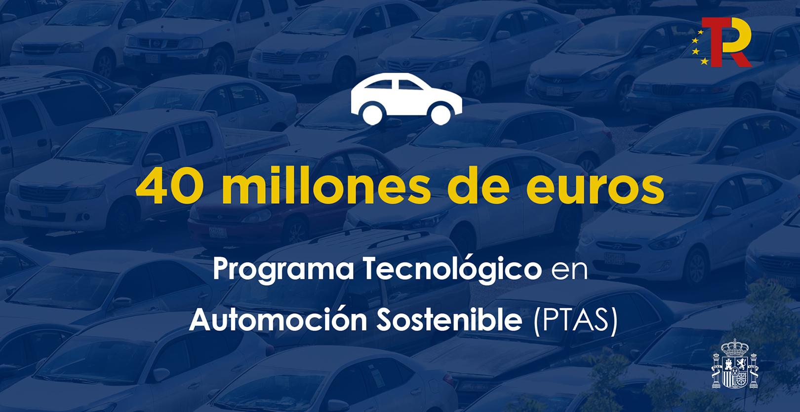 Cartel Programa Tecnológico de Automoción Sostenible (PTAS)