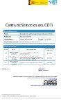 Carta de servicios del Centro para el Desarrollo Tecnológico y la Innovación (Matriz)