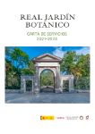 Carta de servicios del Real Jardín Botánico 2021-2024 (Folleto) 