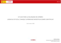 Plan Igualdad de Género CSIC 2022