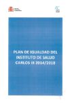 Plan Igualdad ISCIII 2014-2018 