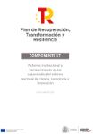 Componente 17: Reforma institucional y fortalecimiento de las capacidades del sistema nacional de ciencia, tecnología e innovación