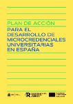 Plan de acción para el desarrollo de microcredenciales universitarias en España 
