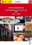 Carta de servicios de la Red de Bibliotecas del CSIC 2023-2026 (Matriz) 