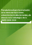 Plan plurianual UNED 2026-2029