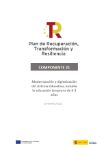 Componente 21: Modernización y digitalización del sistema educativo, incluida la educación temprana de 0-3 años