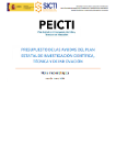 Presupuesto del PEICTI: Metodología